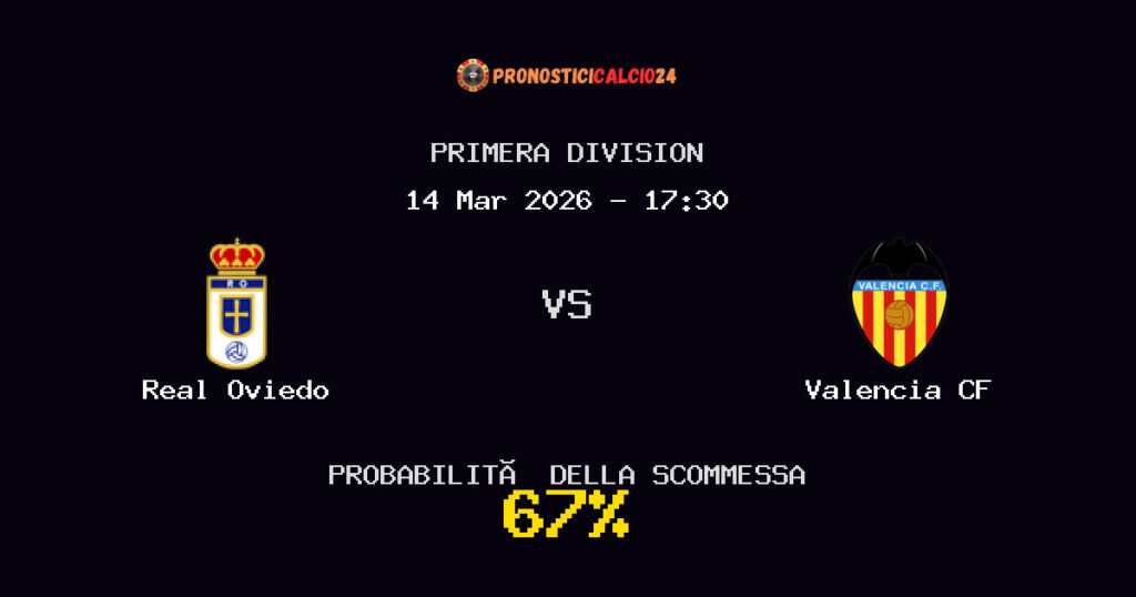 Real Oviedo vs Valencia CF Pronostici - Primera Division - IL CONSIGLIO