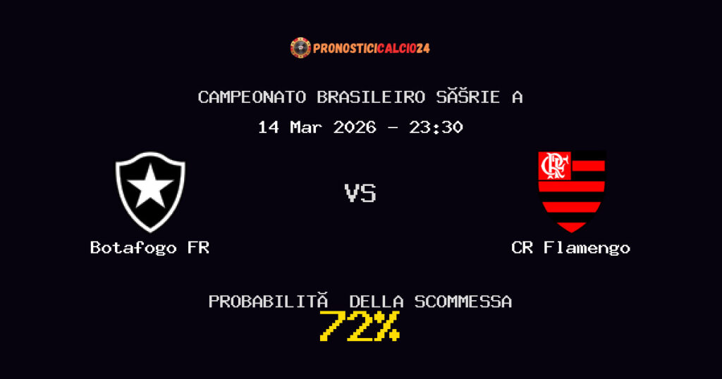 Botafogo FR vs CR Flamengo Pronostici - Campeonato Brasileiro Série A - IL CONSIGLIO