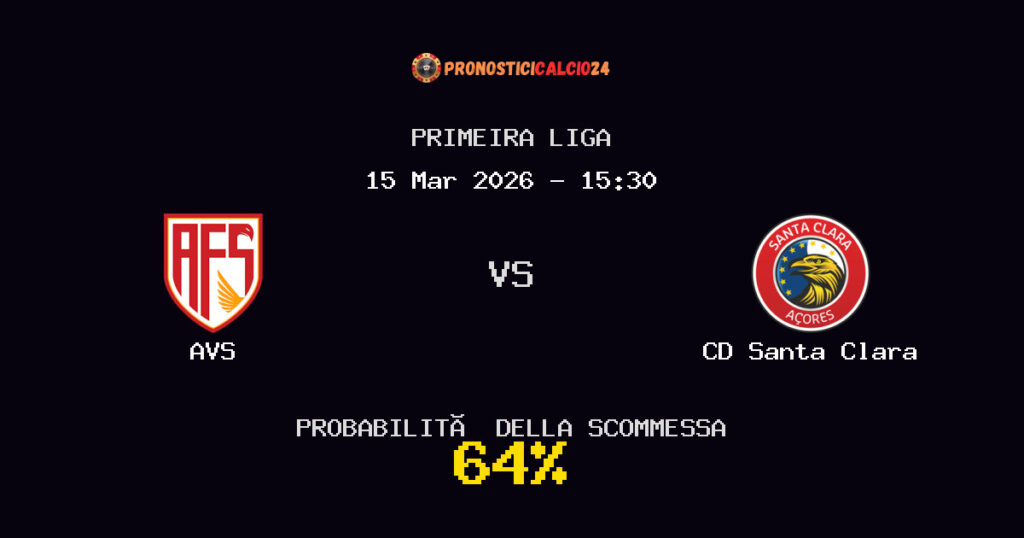AVS vs CD Santa Clara Pronostici - Primeira Liga - IL CONSIGLIO