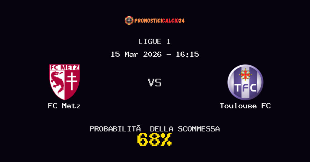 FC Metz vs Toulouse FC Pronostici - Ligue 1 - IL CONSIGLIO