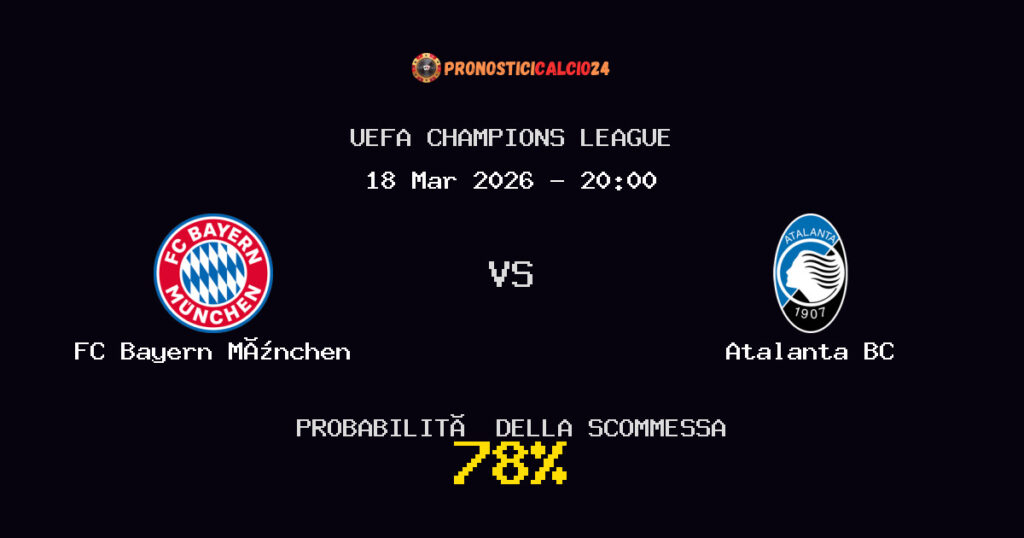 FC Bayern München vs Atalanta BC Pronostici - UEFA Champions League - IL CONSIGLIO