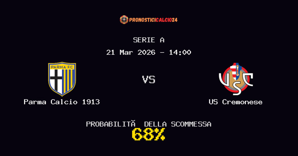 Parma Calcio 1913 vs US Cremonese Pronostici - Serie A - IL CONSIGLIO
