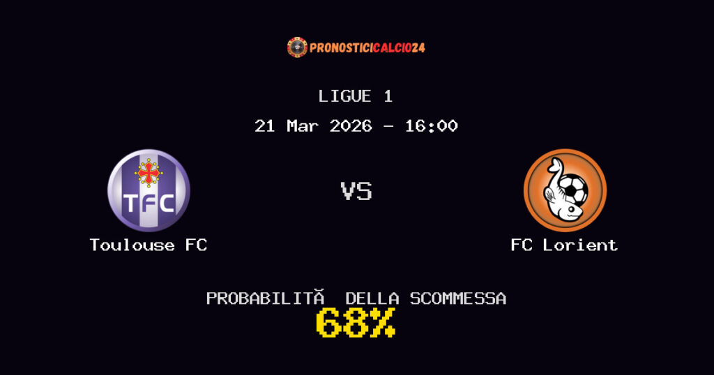 Toulouse FC vs FC Lorient Pronostici - Ligue 1 - IL CONSIGLIO