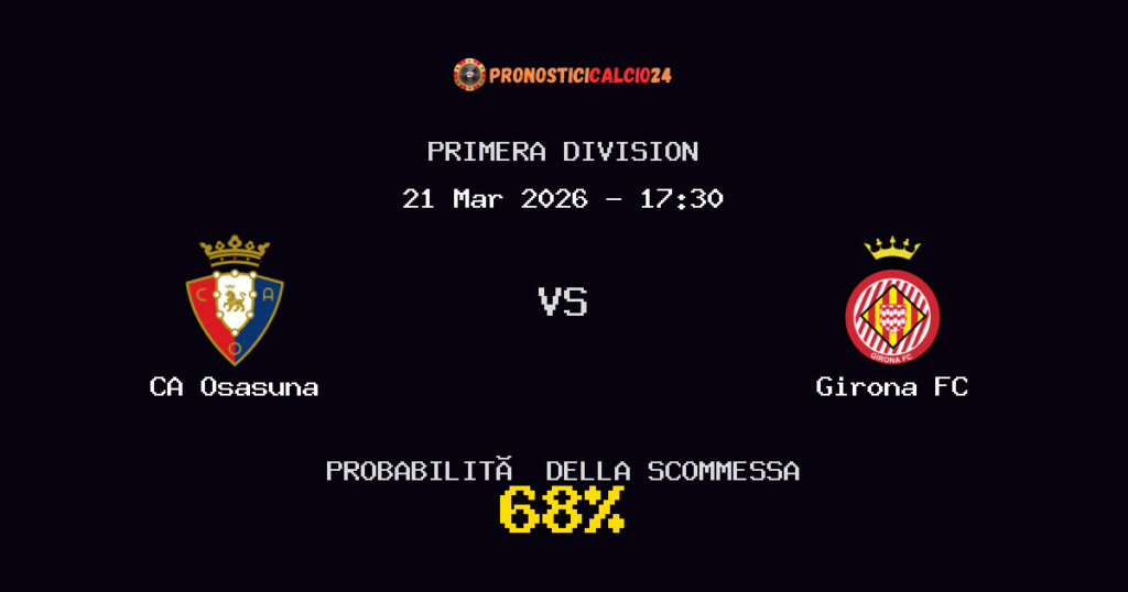 CA Osasuna vs Girona FC Pronostici - Primera Division - IL CONSIGLIO