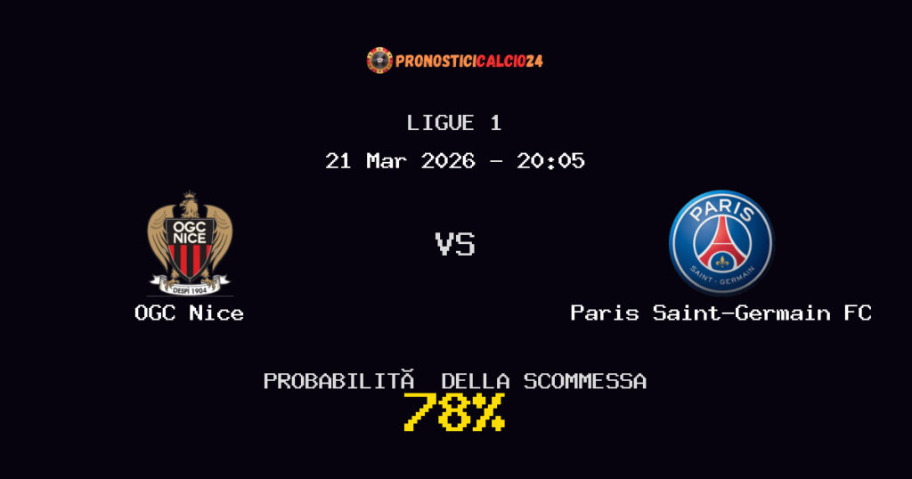 OGC Nice vs Paris Saint-Germain FC Pronostici - Ligue 1 - IL CONSIGLIO