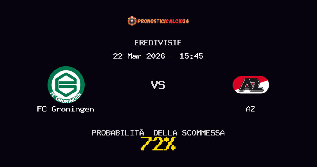 FC Groningen vs AZ Pronostici - Eredivisie - IL CONSIGLIO