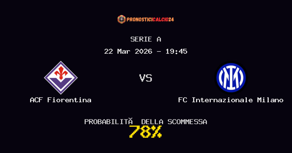 ACF Fiorentina vs FC Internazionale Milano Pronostici - Serie A - IL CONSIGLIO