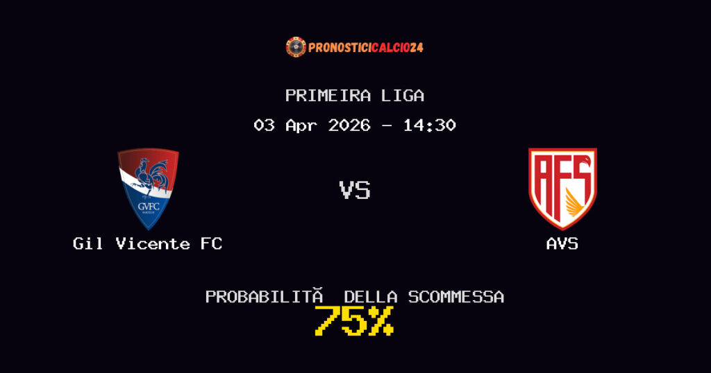 Gil Vicente FC vs AVS Pronostici - Primeira Liga - IL CONSIGLIO