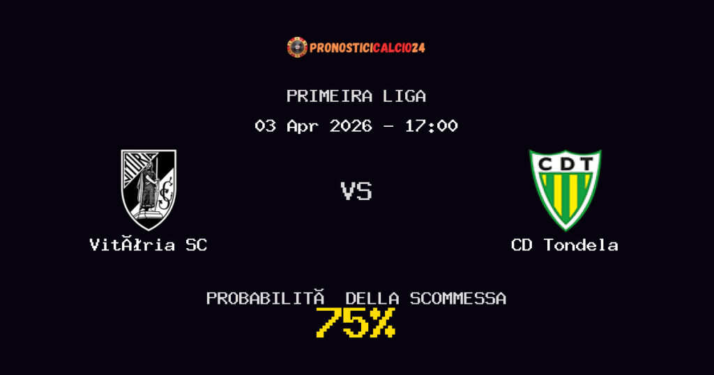 Vitória SC vs CD Tondela Pronostici - Primeira Liga - IL CONSIGLIO