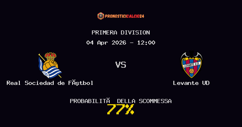 Real Sociedad de Fútbol vs Levante UD Pronostici - Primera Division - IL CONSIGLIO