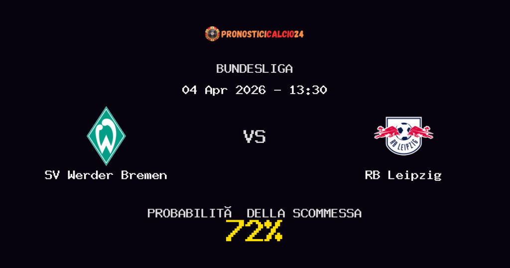 SV Werder Bremen vs RB Leipzig Pronostici - Bundesliga - IL CONSIGLIO