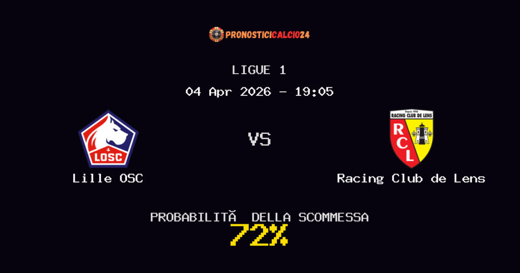 Lille OSC vs Racing Club de Lens Pronostici - Ligue 1 - IL CONSIGLIO