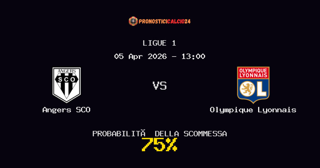 Angers SCO vs Olympique Lyonnais Pronostici - Ligue 1 - IL CONSIGLIO