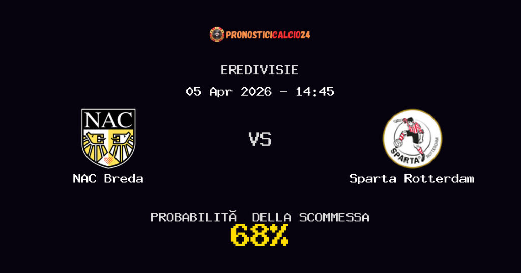 NAC Breda vs Sparta Rotterdam Pronostici - Eredivisie - IL CONSIGLIO