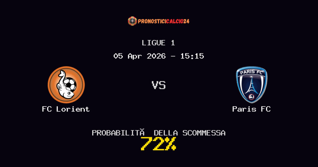 FC Lorient vs Paris FC Pronostici - Ligue 1 - IL CONSIGLIO