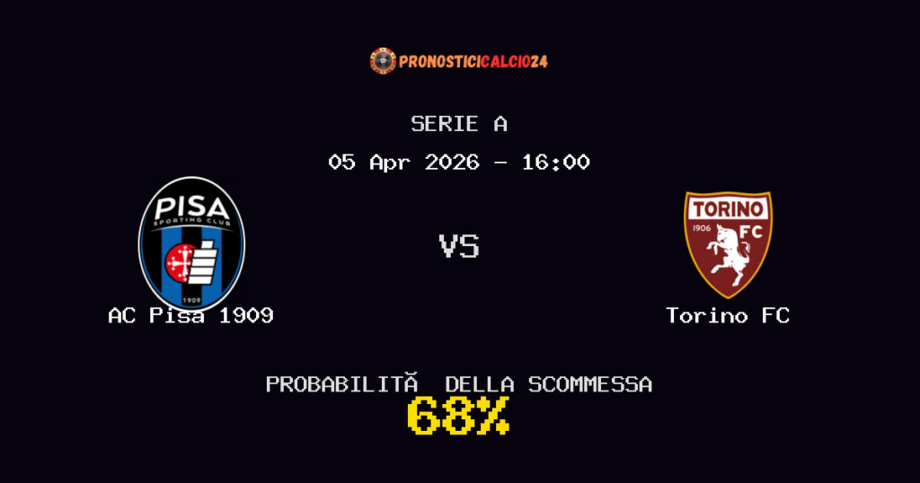 AC Pisa 1909 vs Torino FC Pronostici - Serie A - IL CONSIGLIO