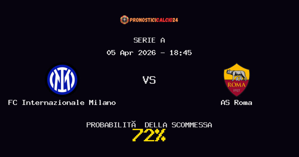 FC Internazionale Milano vs AS Roma Pronostici - Serie A - IL CONSIGLIO
