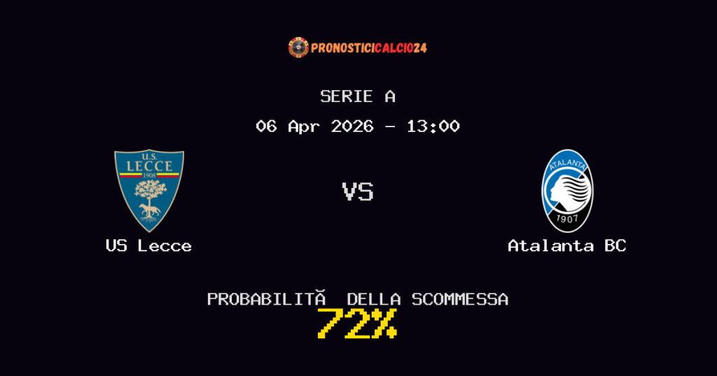 US Lecce vs Atalanta BC Pronostici - Serie A - IL CONSIGLIO