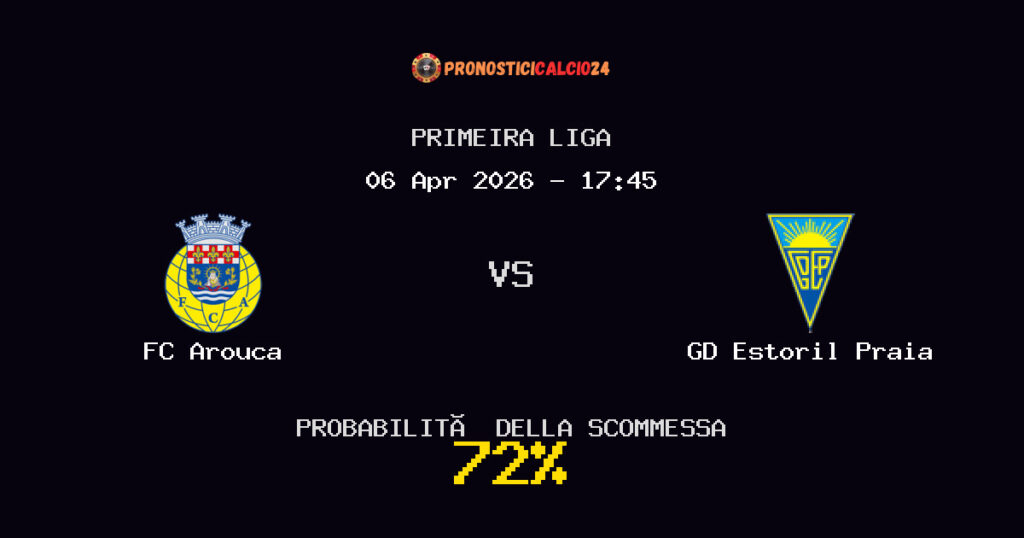 FC Arouca vs GD Estoril Praia Pronostici - Primeira Liga - IL CONSIGLIO