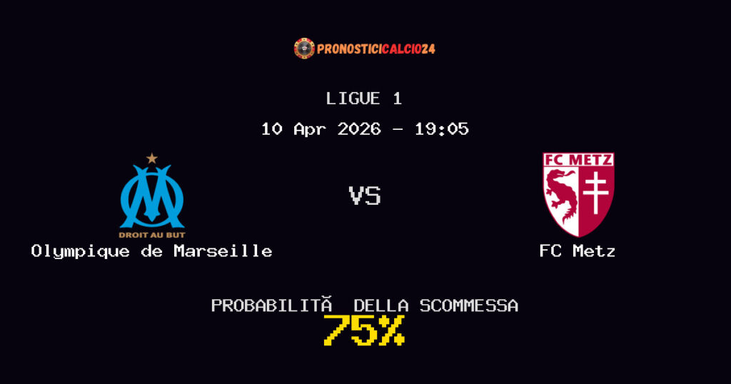 Olympique de Marseille vs FC Metz Pronostici - Ligue 1 - IL CONSIGLIO