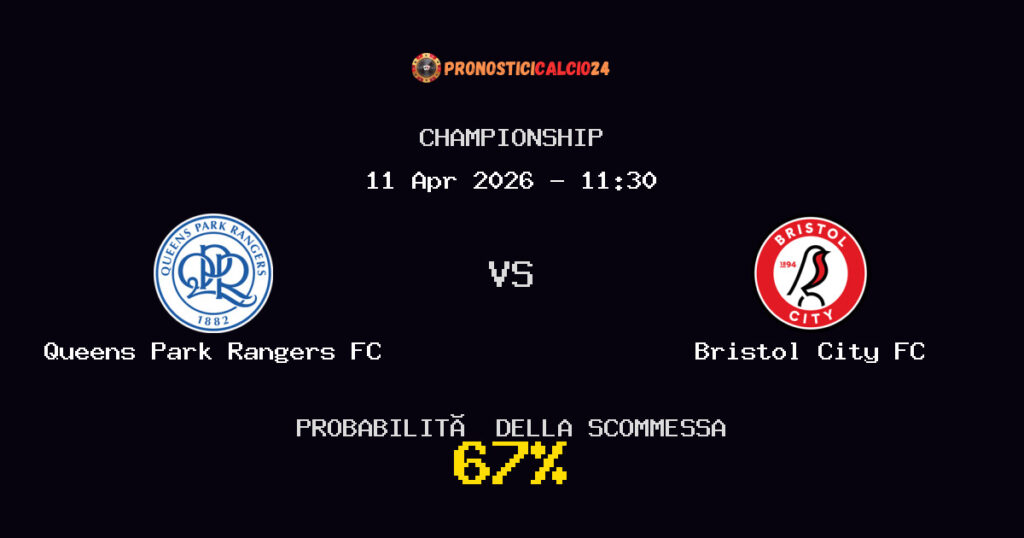 Queens Park Rangers FC vs Bristol City FC Pronostici - Championship - IL CONSIGLIO