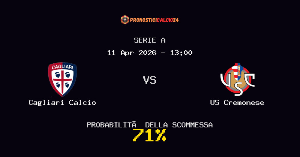 Cagliari Calcio vs US Cremonese Pronostici - Serie A - IL CONSIGLIO