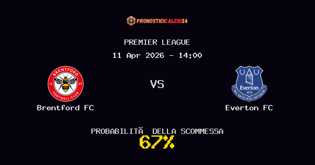 Brentford FC vs Everton FC Pronostici - Premier League - IL CONSIGLIO