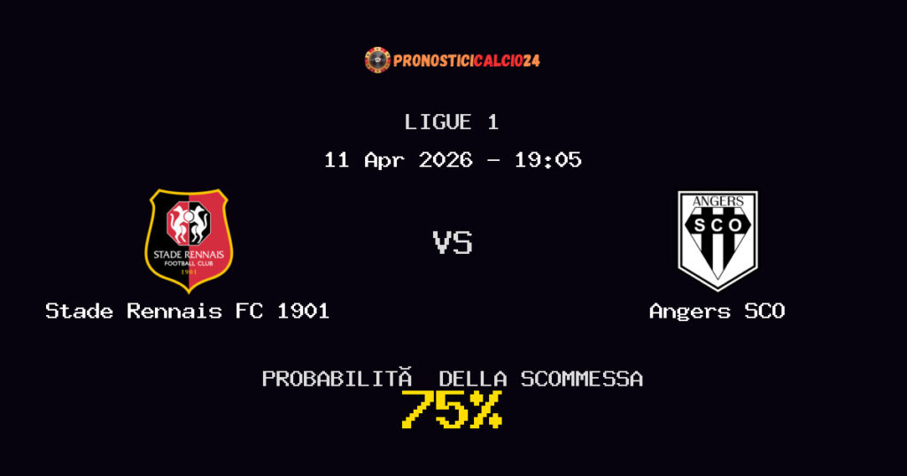 Stade Rennais FC 1901 vs Angers SCO Pronostici - Ligue 1 - IL CONSIGLIO
