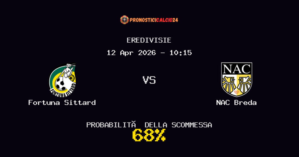 Fortuna Sittard vs NAC Breda Pronostici - Eredivisie - IL CONSIGLIO