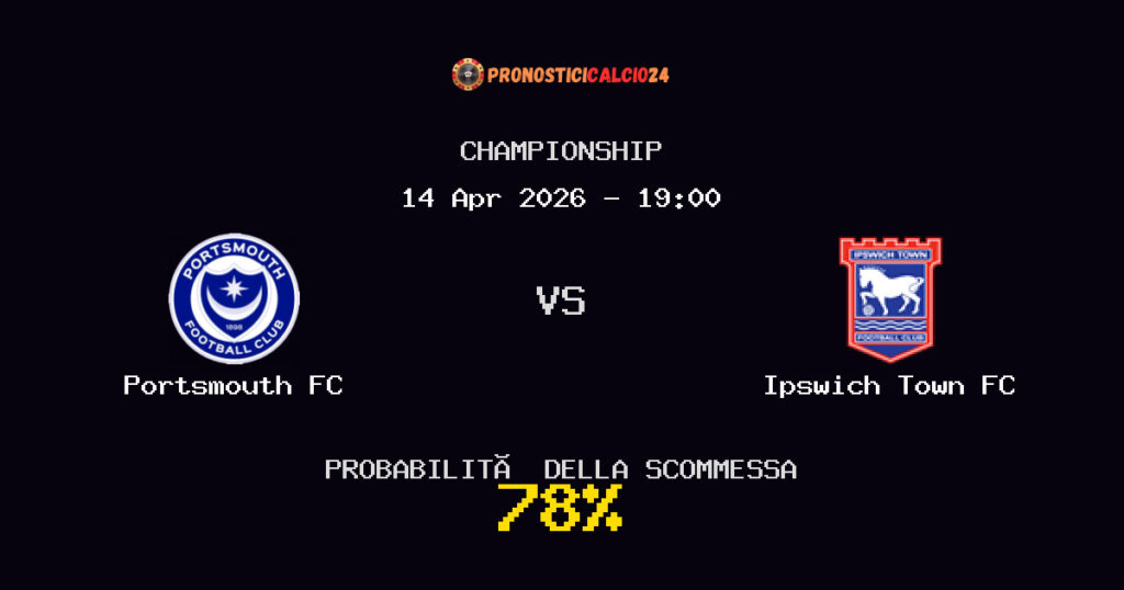 Portsmouth FC vs Ipswich Town FC Pronostici - Championship - IL CONSIGLIO