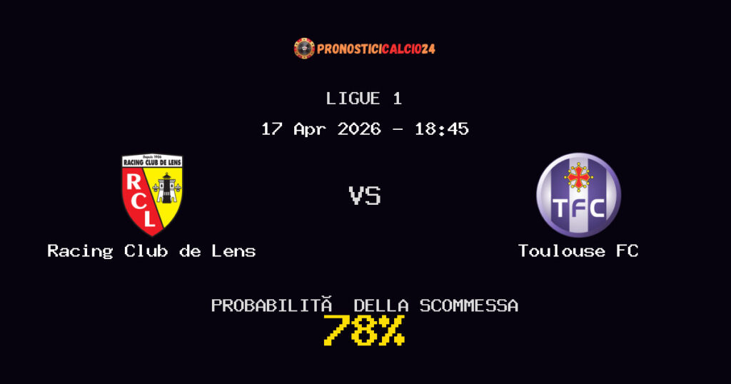 Racing Club de Lens vs Toulouse FC Pronostici - Ligue 1 - IL CONSIGLIO