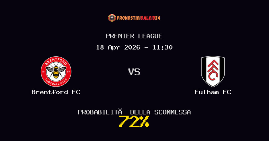 Brentford FC vs Fulham FC Pronostici - Premier League - IL CONSIGLIO