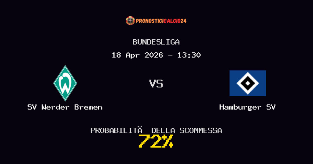 SV Werder Bremen vs Hamburger SV Pronostici - Bundesliga - IL CONSIGLIO