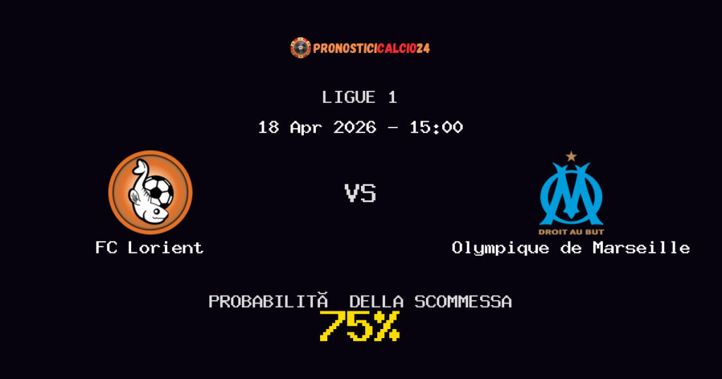 FC Lorient vs Olympique de Marseille Pronostici - Ligue 1 - IL CONSIGLIO