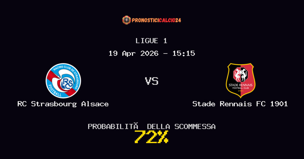 RC Strasbourg Alsace vs Stade Rennais FC 1901 Pronostici - Ligue 1 - IL CONSIGLIO