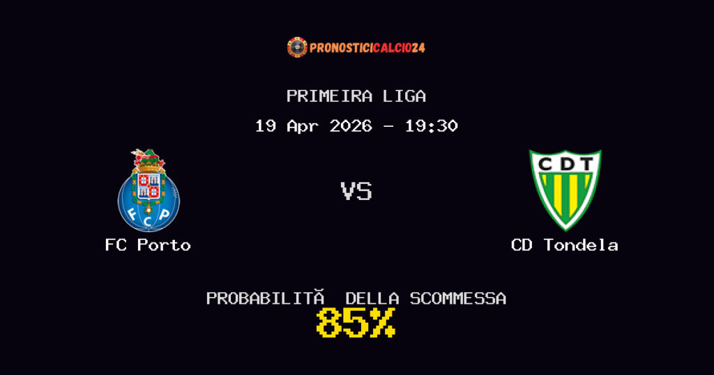 FC Porto vs CD Tondela Pronostici - Primeira Liga - IL CONSIGLIO