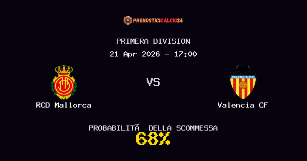 RCD Mallorca vs Valencia CF Pronostici - Primera Division - IL CONSIGLIO