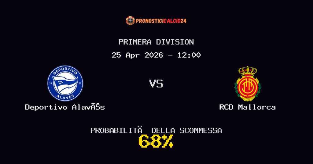 Deportivo Alavés vs RCD Mallorca Pronostici - Primera Division - IL CONSIGLIO