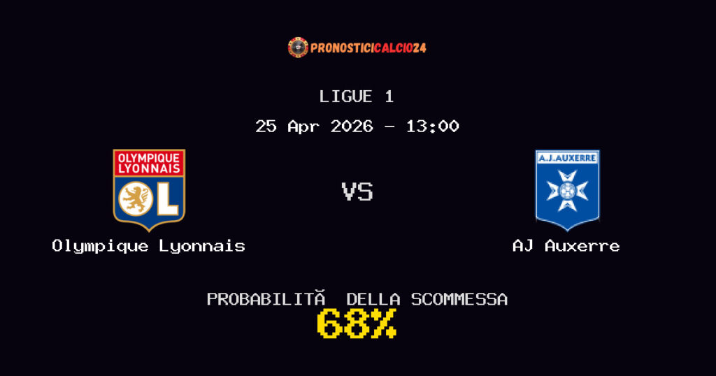 Olympique Lyonnais vs AJ Auxerre Pronostici - Ligue 1 - IL CONSIGLIO