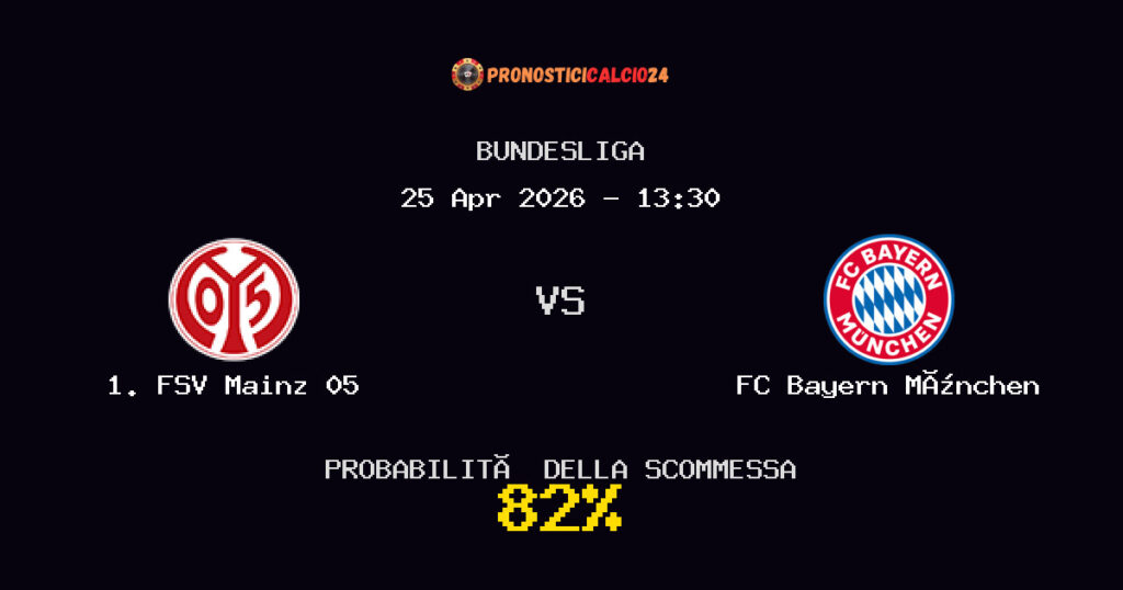 1. FSV Mainz 05 vs FC Bayern München Pronostici - Bundesliga - IL CONSIGLIO
