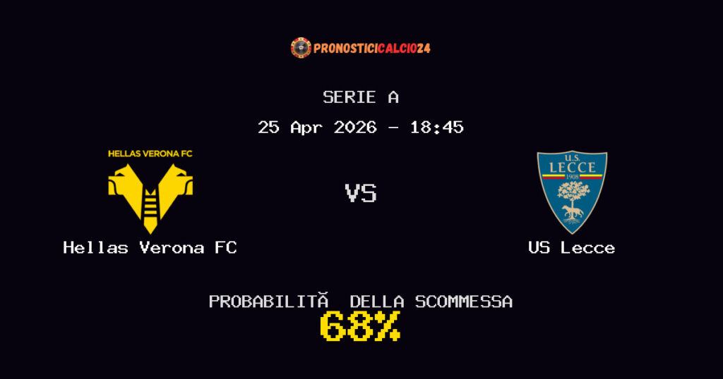 Hellas Verona FC vs US Lecce Pronostici - Serie A - IL CONSIGLIO