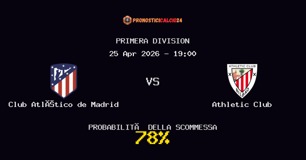 Club Atlético de Madrid vs Athletic Club Pronostici - Primera Division - IL CONSIGLIO