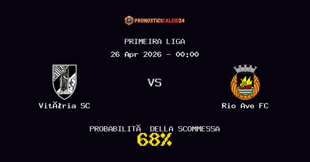 Vitória SC vs Rio Ave FC Pronostici - Primeira Liga - IL CONSIGLIO