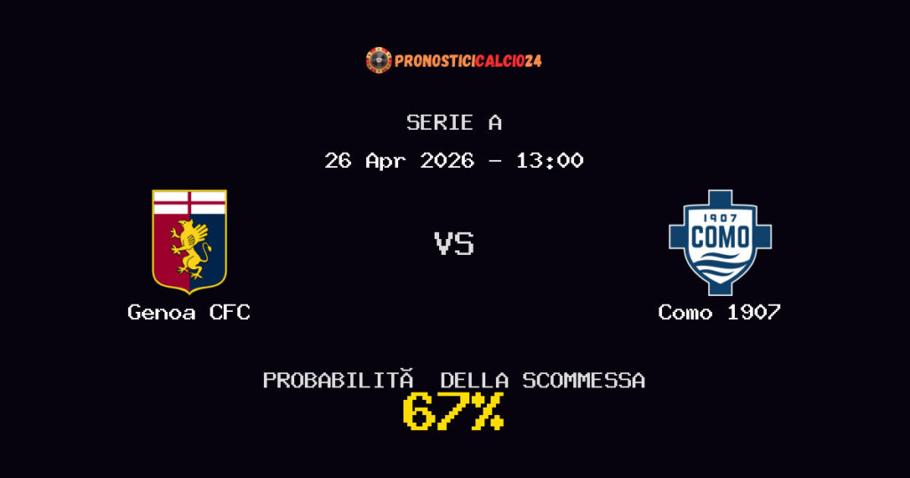 Genoa CFC vs Como 1907 Pronostici - Serie A - IL CONSIGLIO