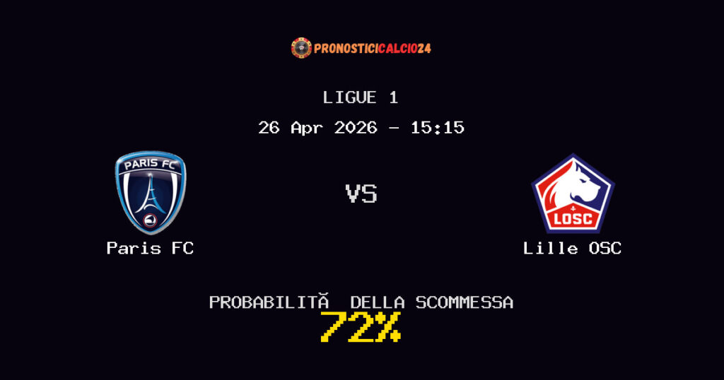 Paris FC vs Lille OSC Pronostici - Ligue 1 - IL CONSIGLIO