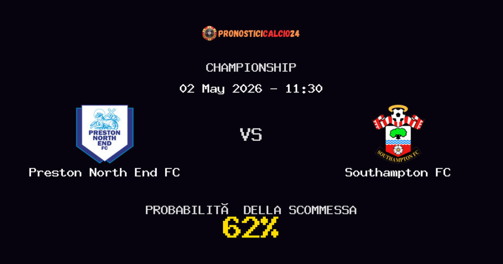 Preston North End FC vs Southampton FC Pronostici - Championship - IL CONSIGLIO