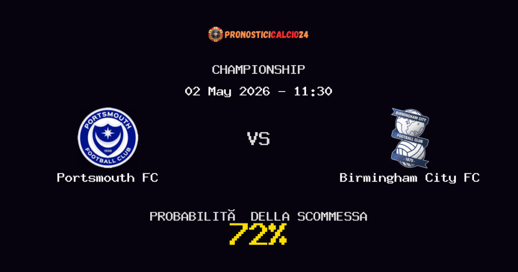 Portsmouth FC vs Birmingham City FC Pronostici - Championship - IL CONSIGLIO