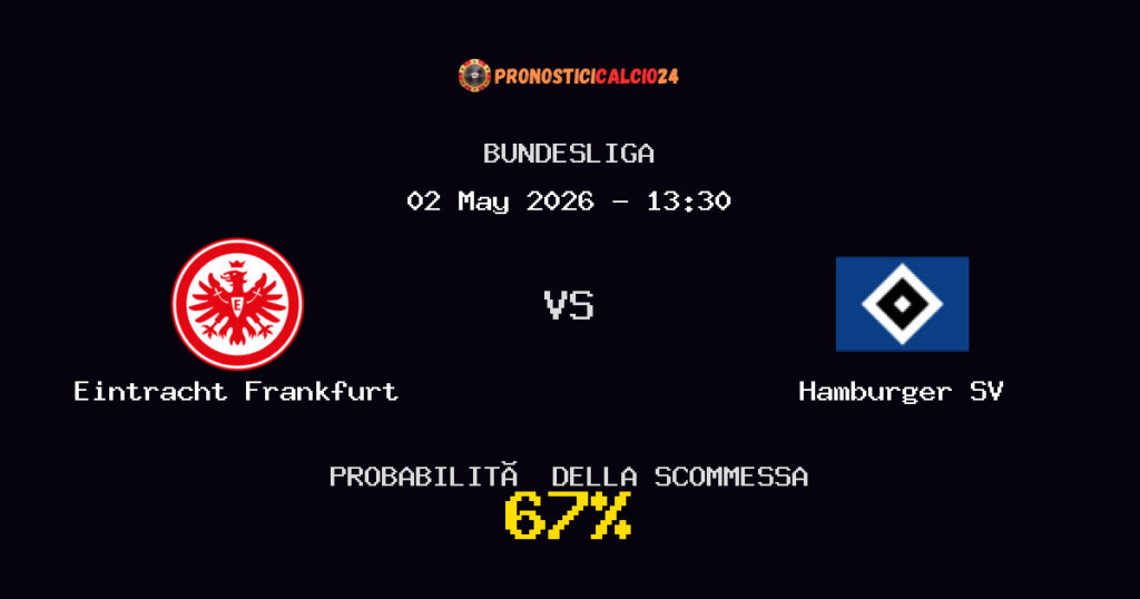 Eintracht Frankfurt vs Hamburger SV Pronostici - Bundesliga - IL CONSIGLIO