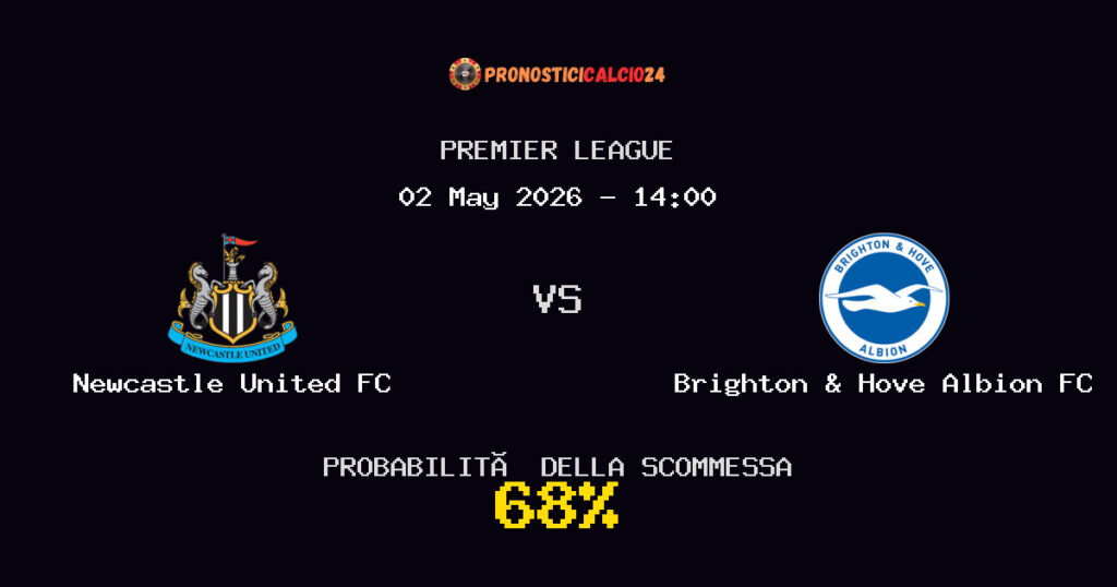Newcastle United FC vs Brighton & Hove Albion FC Pronostici - Premier League - IL CONSIGLIO