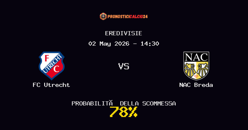 FC Utrecht vs NAC Breda Pronostici - Eredivisie - IL CONSIGLIO